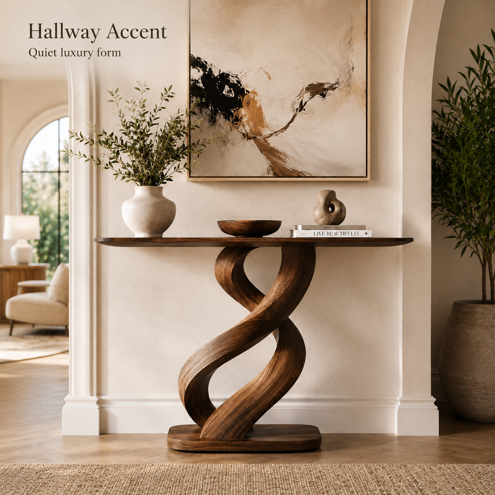 Selene Rounded Foyer Console Table - Design 476 - product image 09