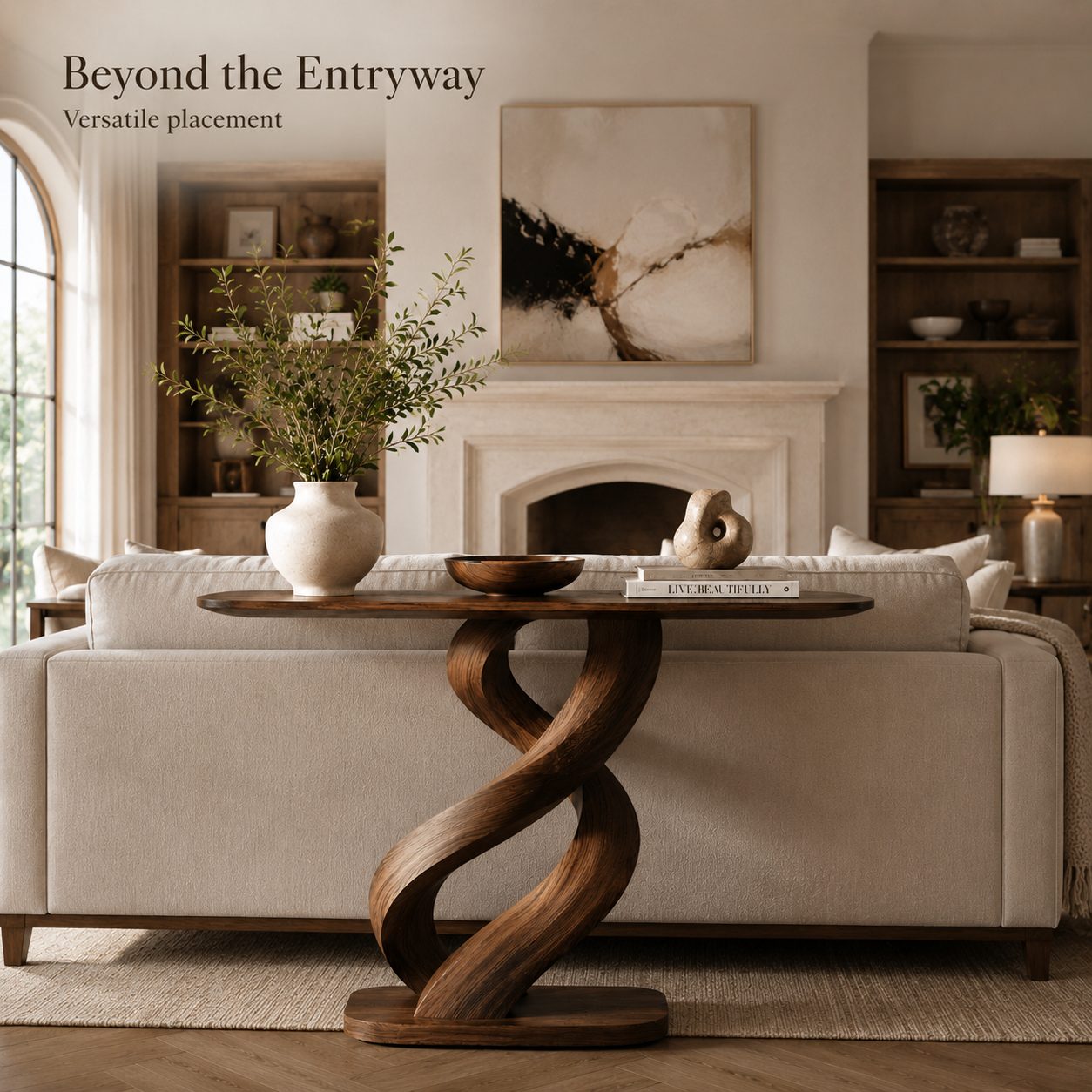 Selene Rounded Foyer Console Table - Design 476 - product image 10