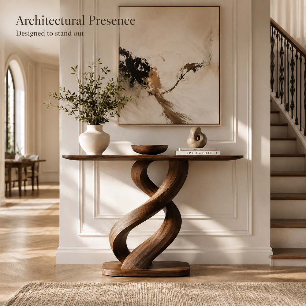 Selene Rounded Foyer Console Table - Design 476 - product image 11