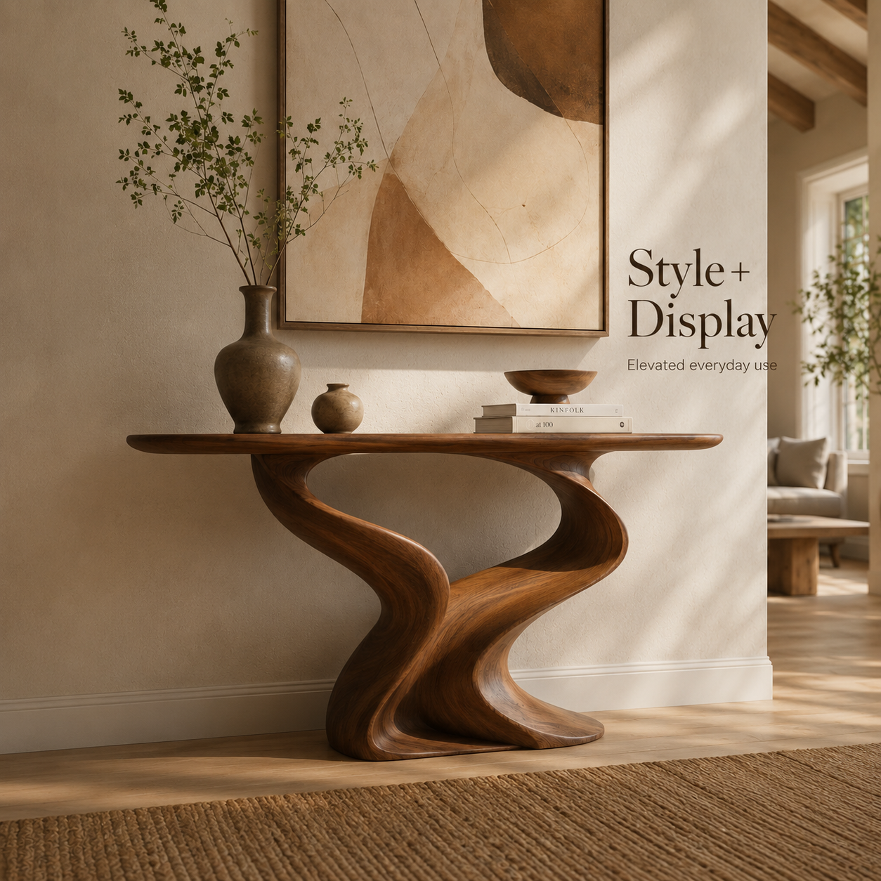 Vale Sculptural Entry Console Table - Design 480 - product image 06