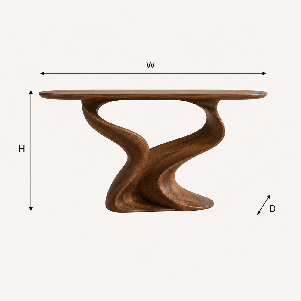 Vale Sculptural Entry Console Table - Design 480 - product image 07
