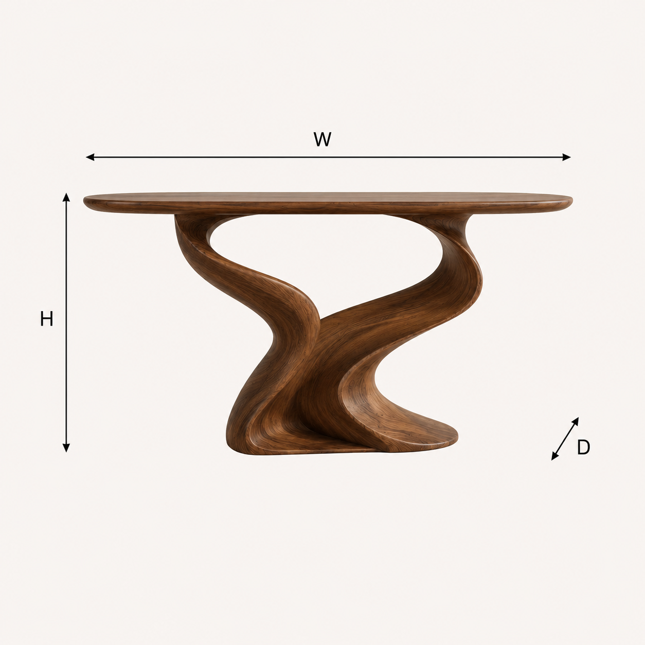 Vale Sculptural Entry Console Table - Design 480 - product image 07