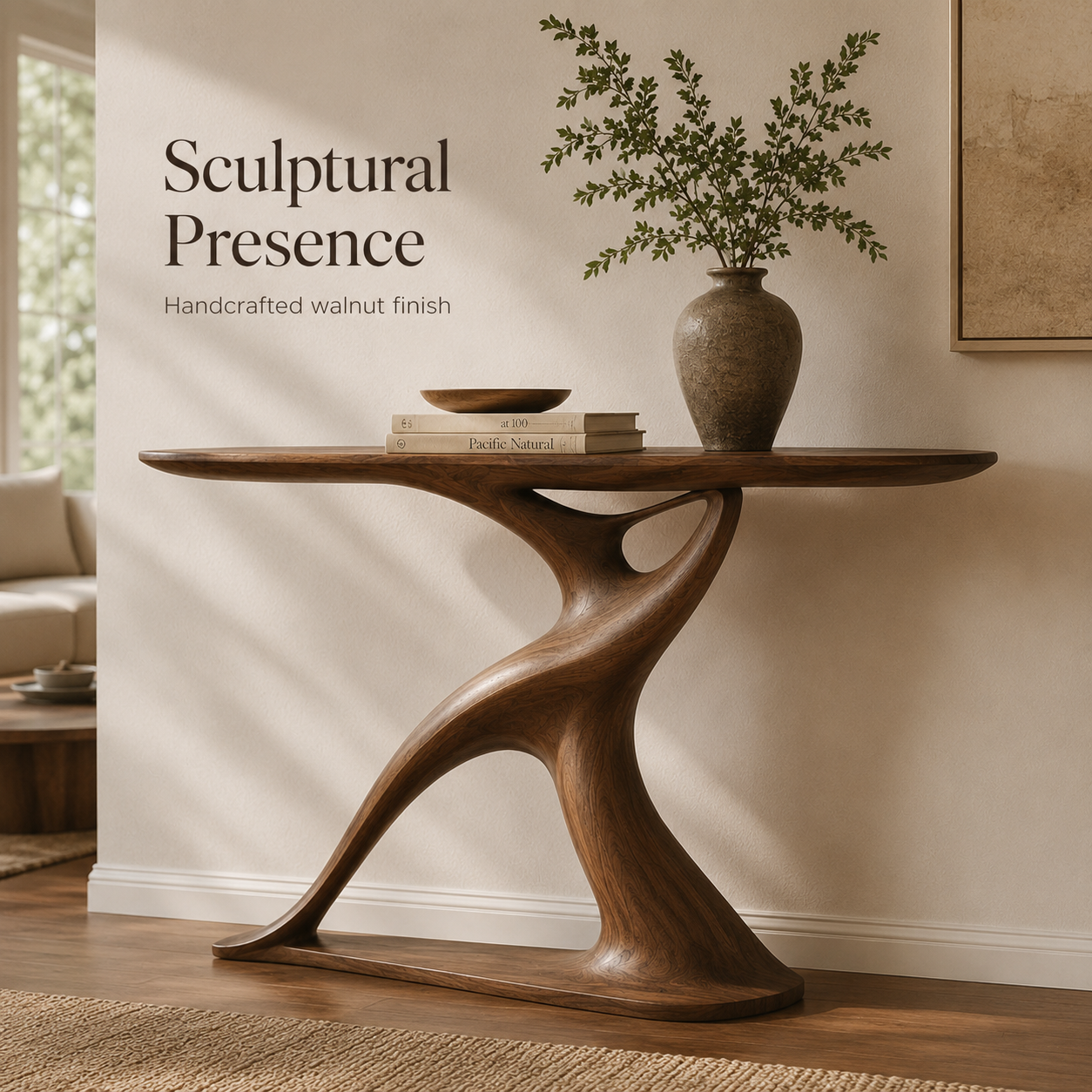 Aurelle Sculptural Console Table - Design 485 - product image 02