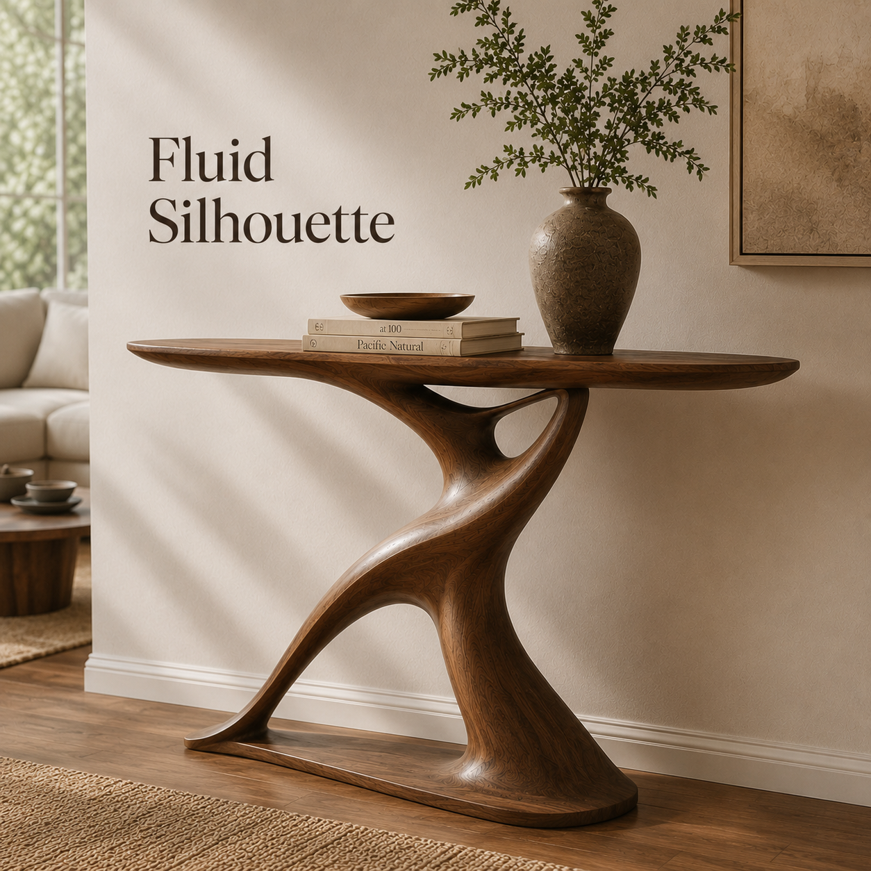 Aurelle Sculptural Console Table - Design 485 - product image 03