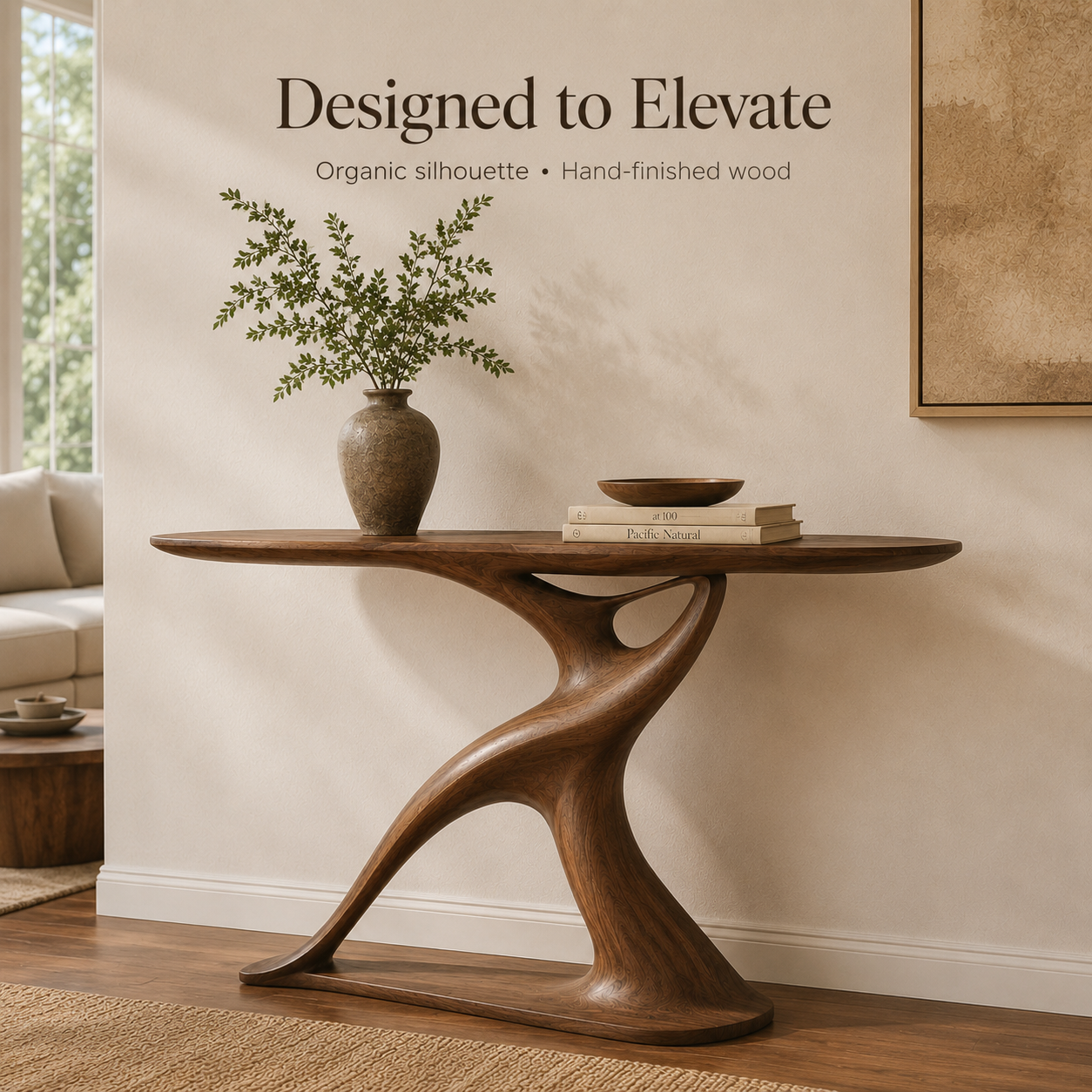 Aurelle Sculptural Console Table - Design 485 - product image 07