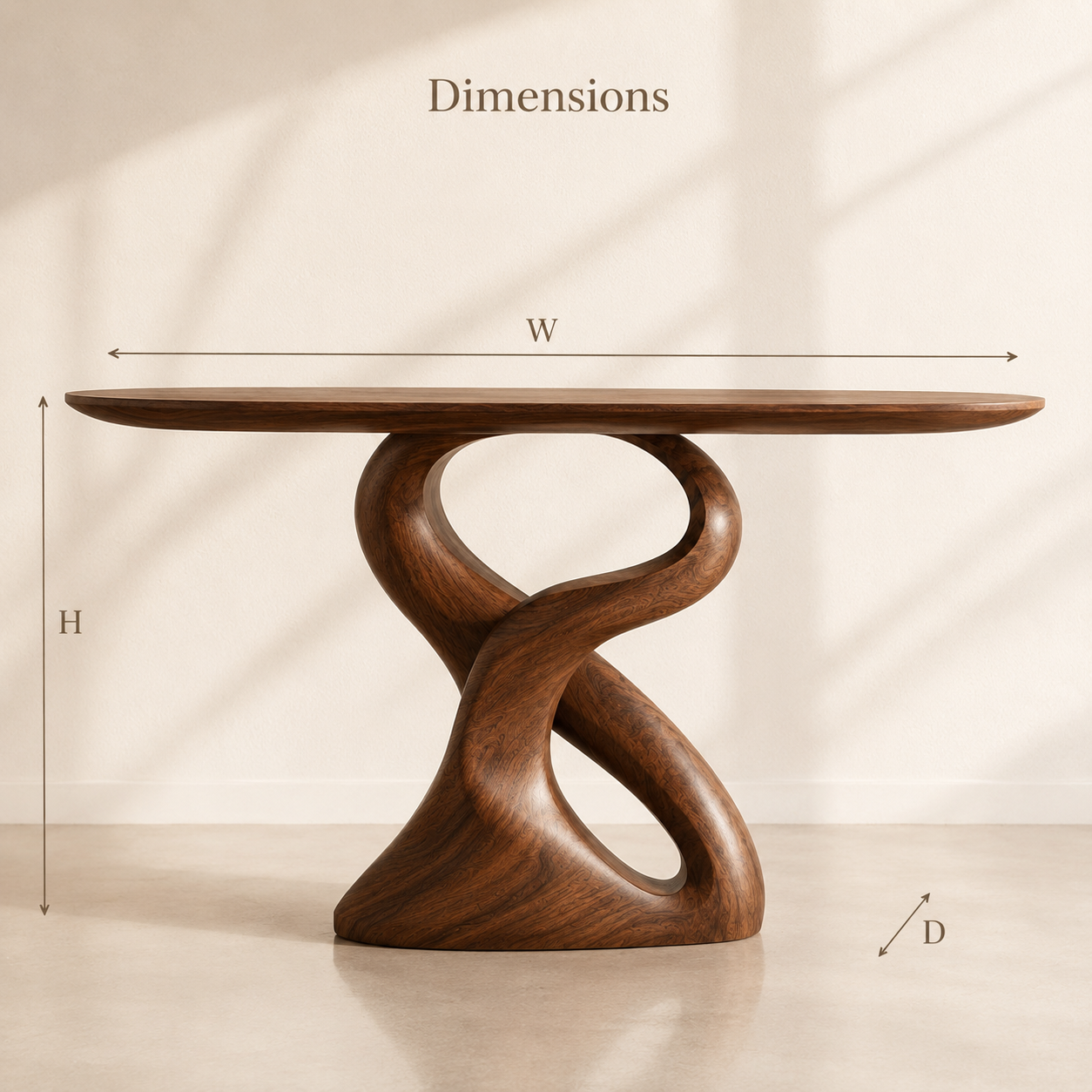 Caldera Organic Hall Console Table - Design 487 - product image 03