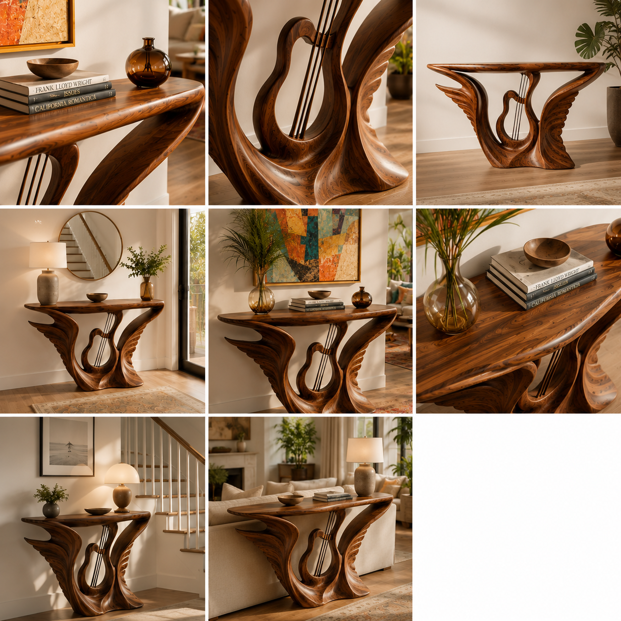 Soren Rounded Wood Console Table - Design 488 - product image 04