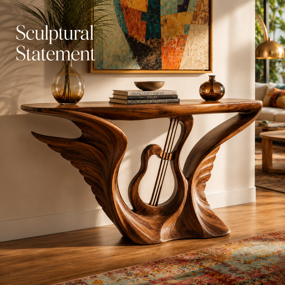 Soren Rounded Wood Console Table - Design 488 - product image 06