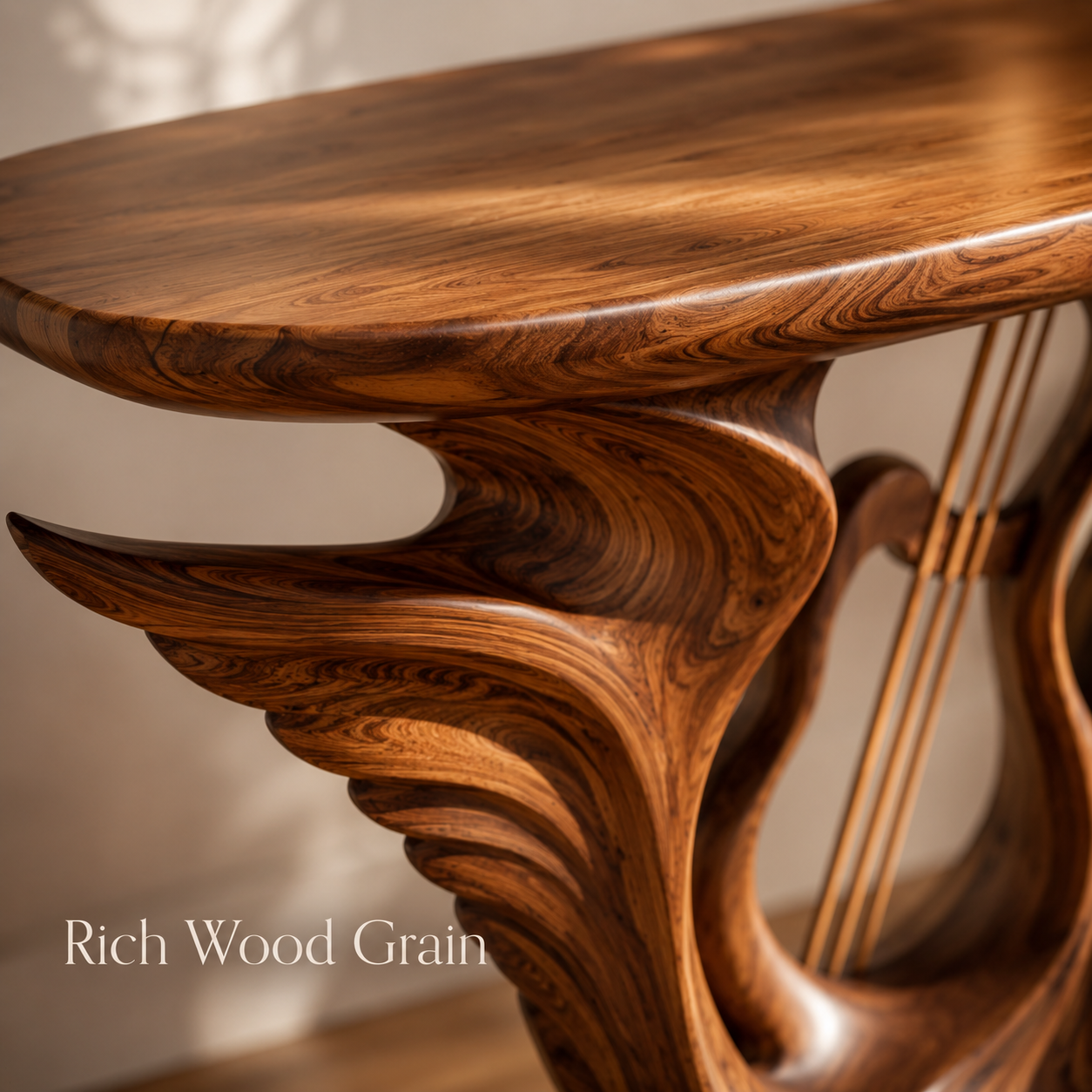 Soren Rounded Wood Console Table - Design 488 - product image 08