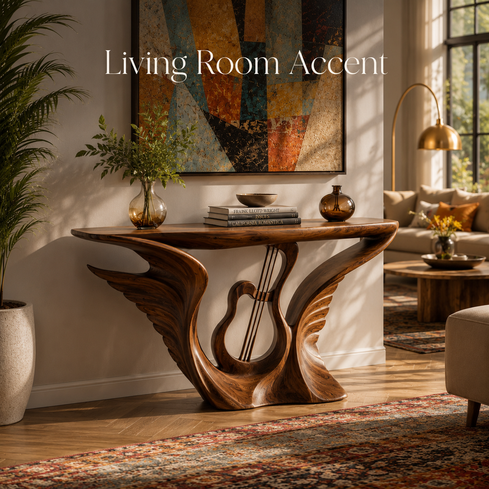 Soren Rounded Wood Console Table - Design 488 - product image 11