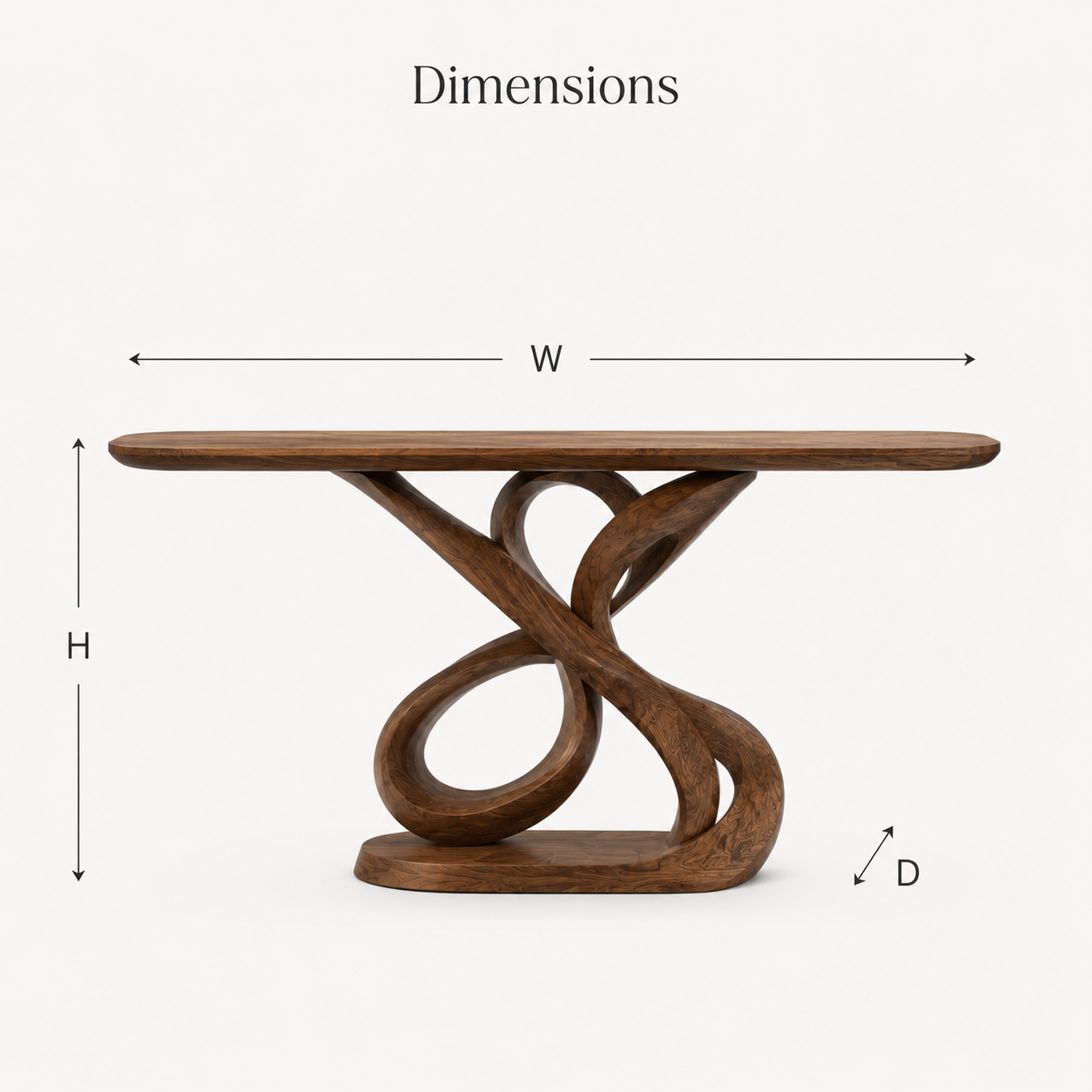 Veyra Soft Curve Console Table - Design 490 - product image 03