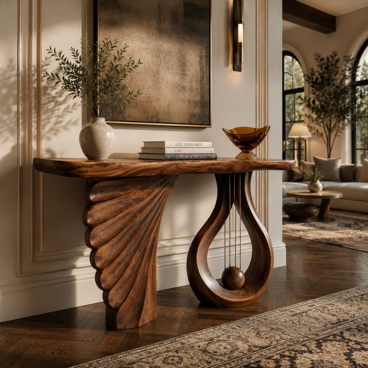 Nolan Arc Entry Console Table - Design 491 - main view