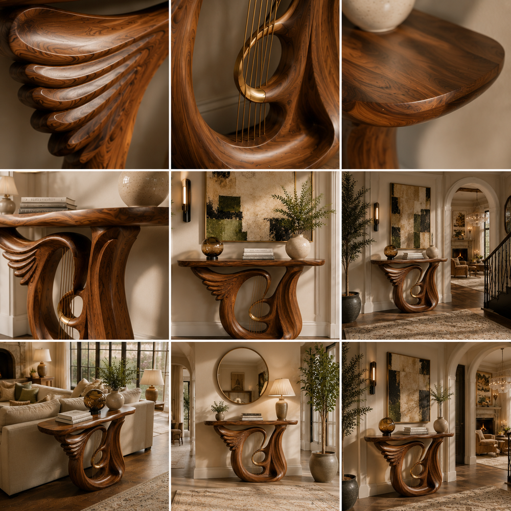 Liora Warm Walnut Console Table - Design 492 - product image 03