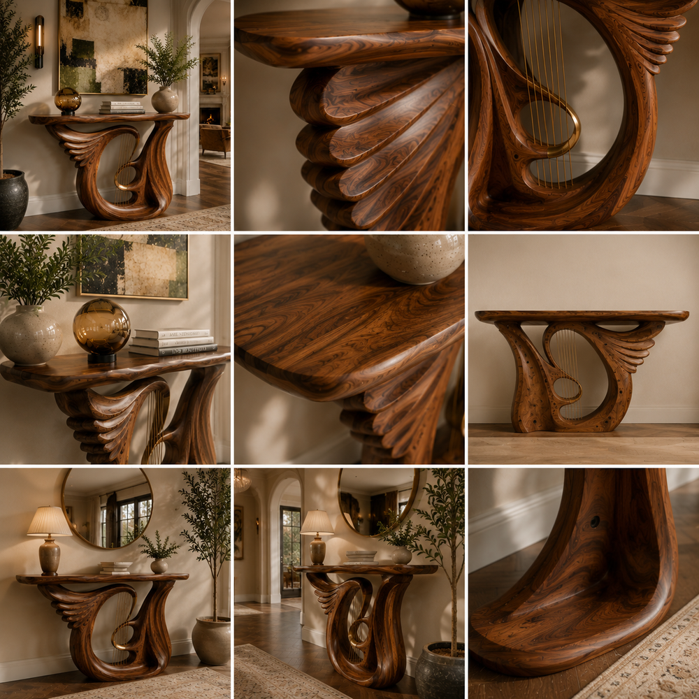 Liora Warm Walnut Console Table - Design 492 - product image 04