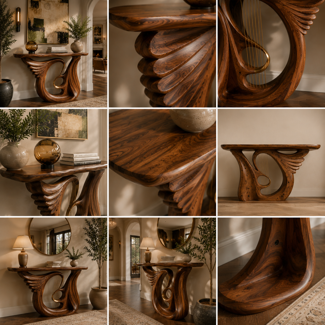 Liora Warm Walnut Console Table - Design 492 - product image 04