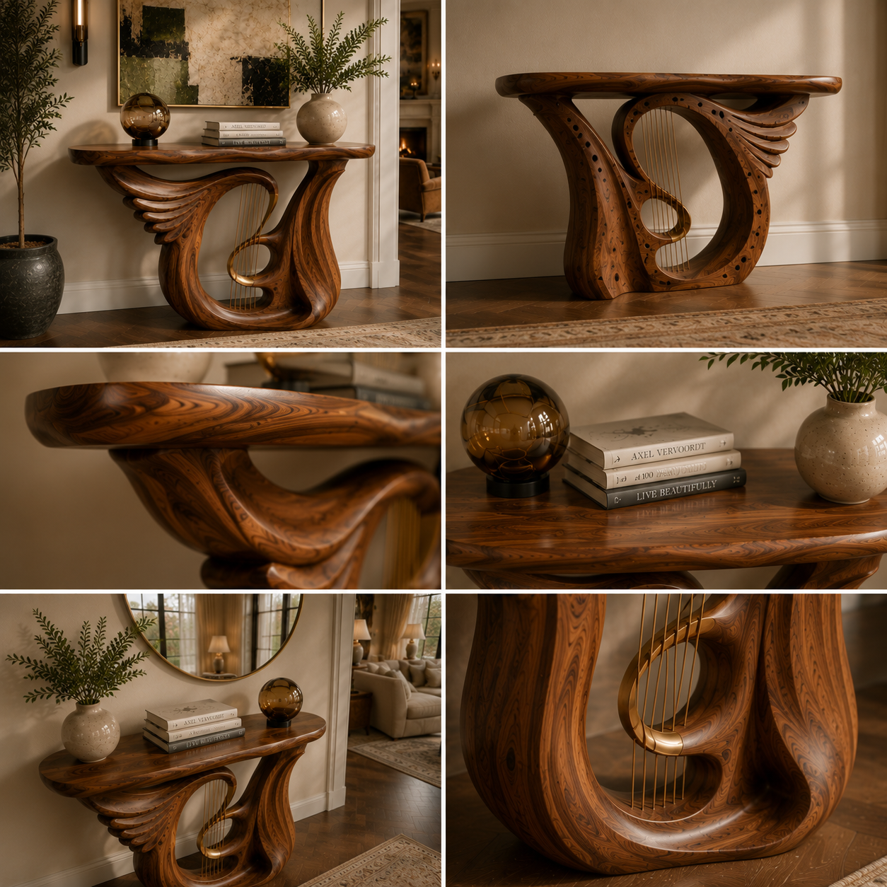 Liora Warm Walnut Console Table - Design 492 - product image 06