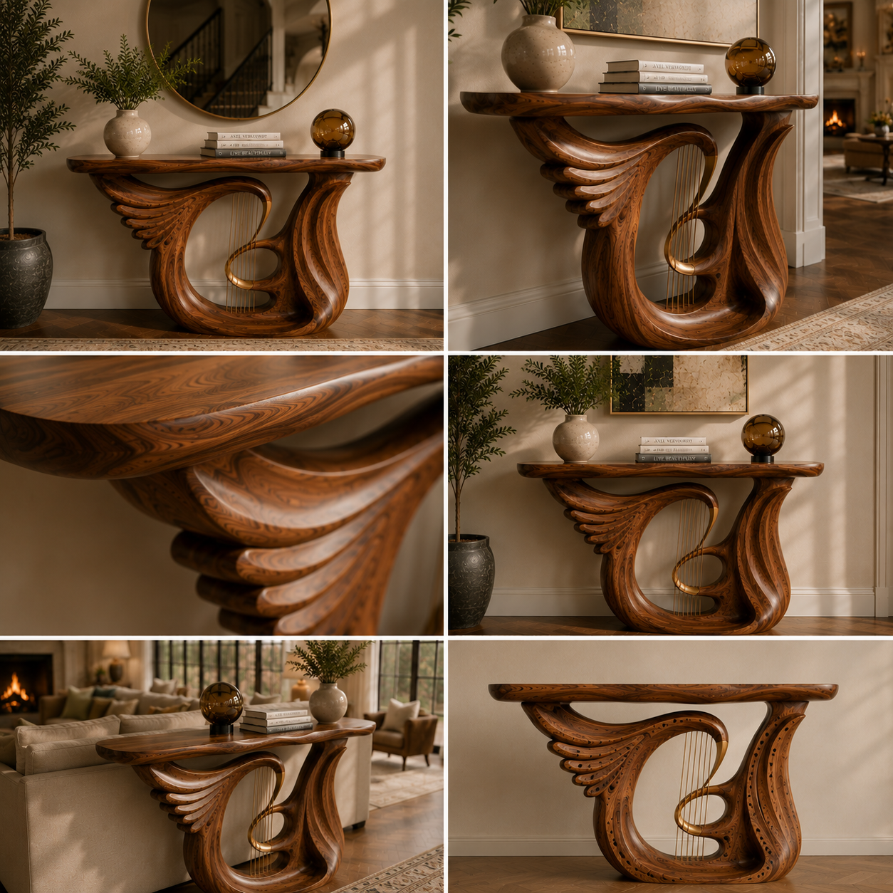 Liora Warm Walnut Console Table - Design 492 - product image 07