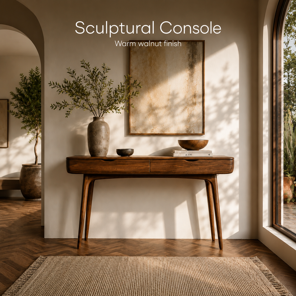 Brielle Sculpted Hall Console Table - Design 494 - product image 02