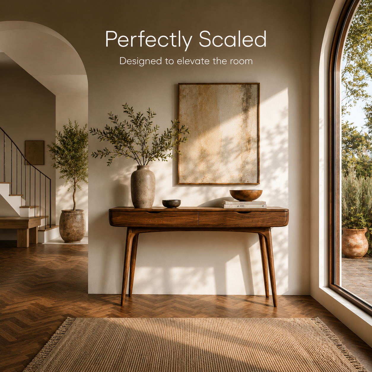 Brielle Sculpted Hall Console Table - Design 494 - product image 04