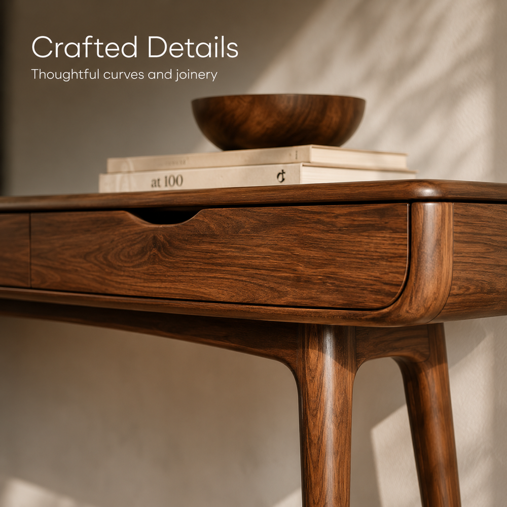 Brielle Sculpted Hall Console Table - Design 494 - product image 06