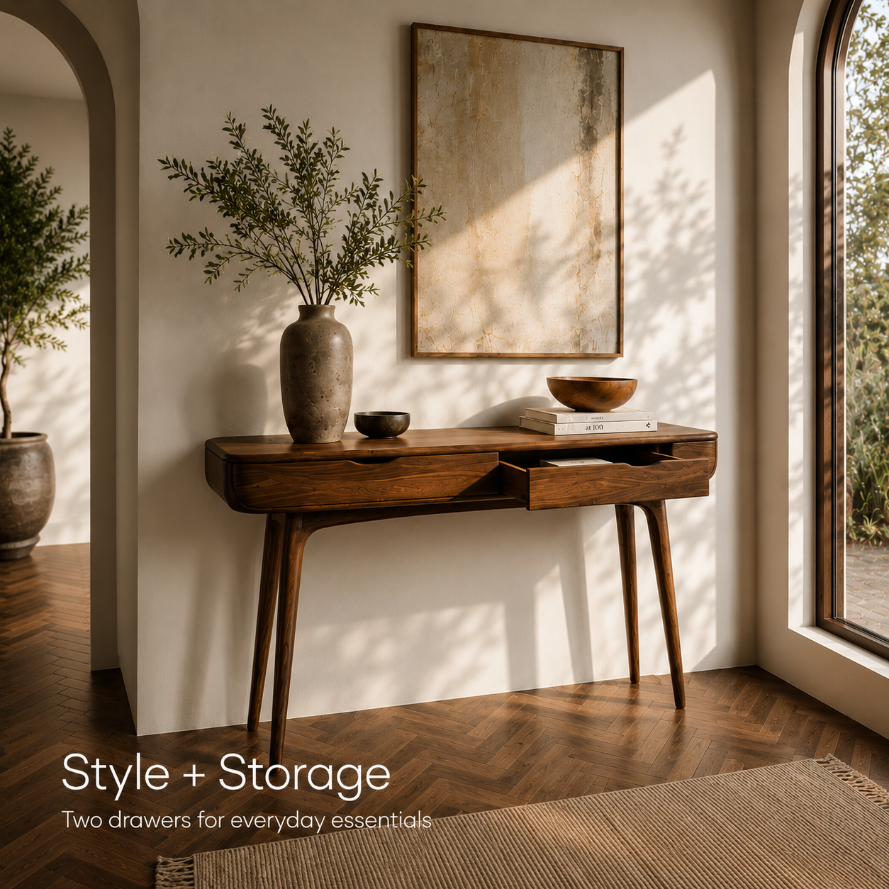 Brielle Sculpted Hall Console Table - Design 494 - product image 07
