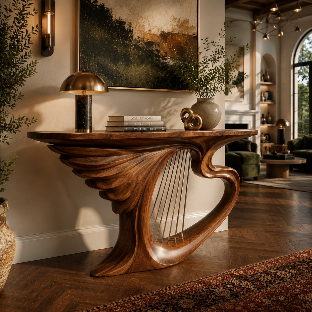 Orin Organic Modern Console Table - Design 495 - main view