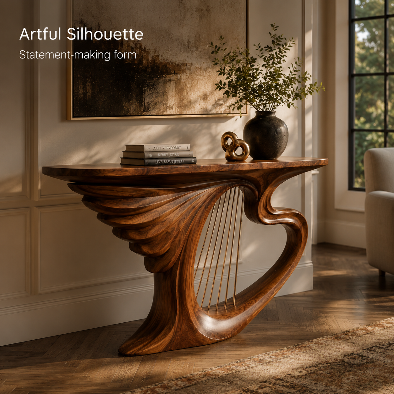Orin Organic Modern Console Table - Design 495 - product image 03