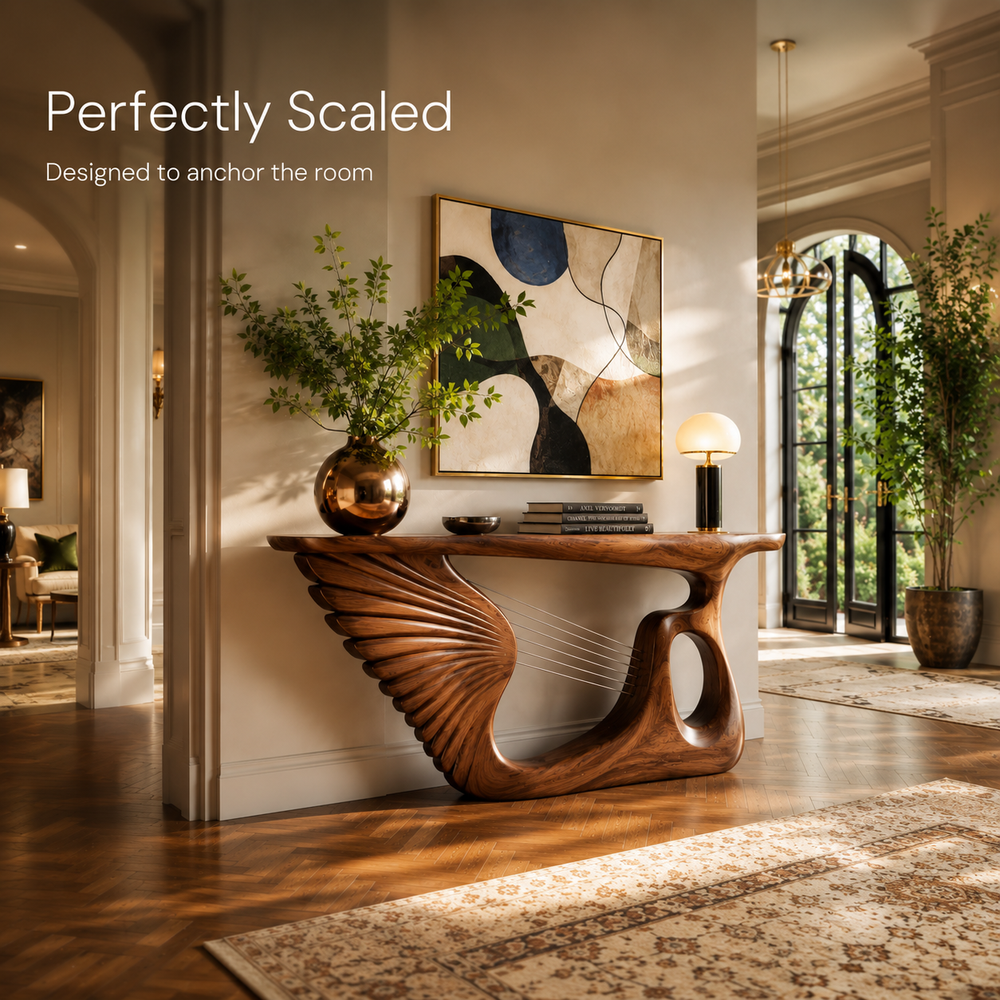 Selene Rounded Foyer Console Table - Design 496 - product image 04