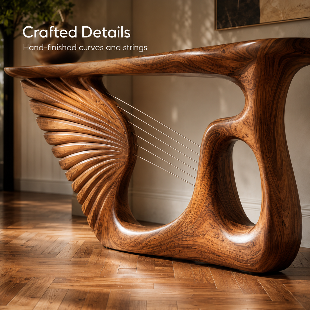 Selene Rounded Foyer Console Table - Design 496 - product image 06