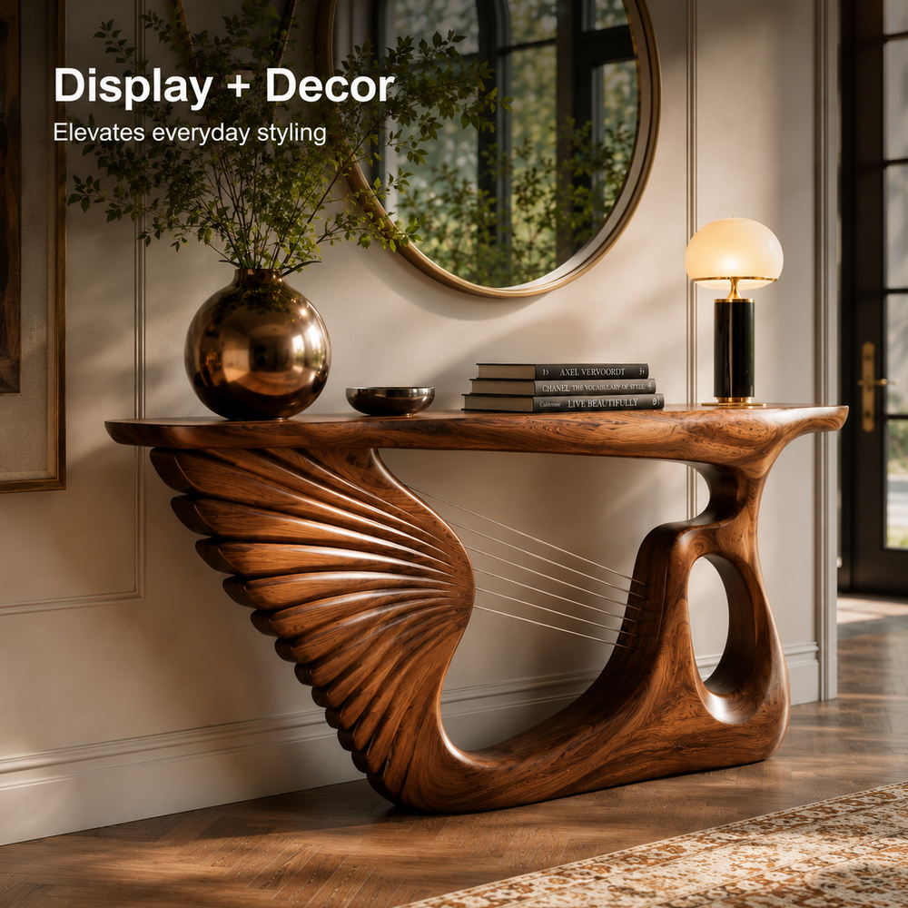 Selene Rounded Foyer Console Table - Design 496 - product image 07