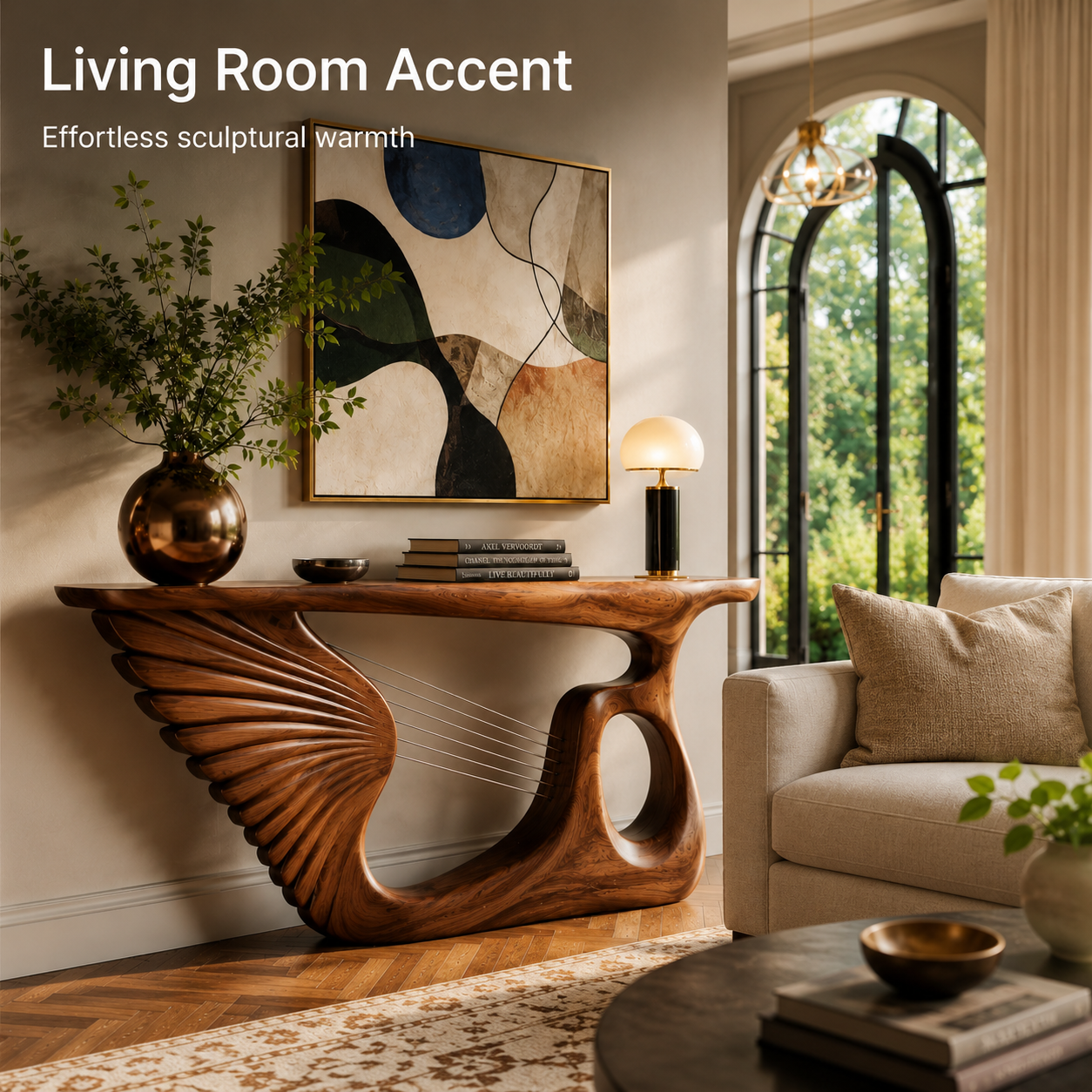 Selene Rounded Foyer Console Table - Design 496 - product image 10