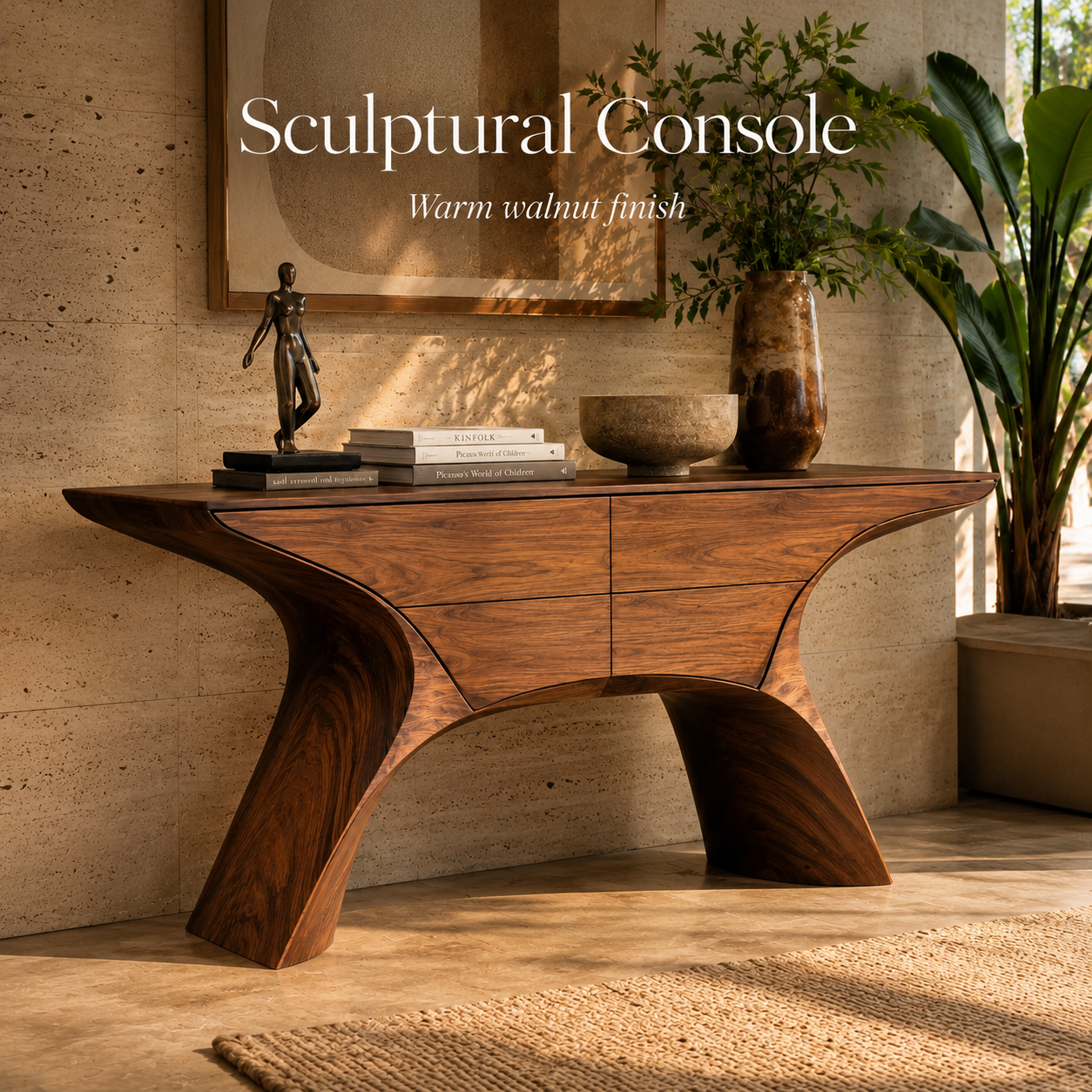 Mira Flow Wood Console Table - Design 498 - product image 02