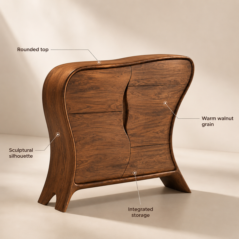 Talia Soft Edge Console Table - Design 499 - product image 07