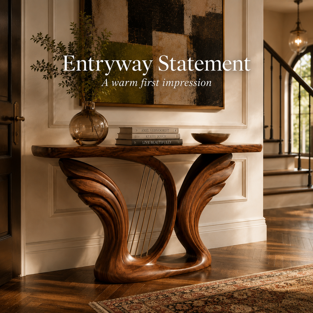 Vale Sculptural Entry Console Table - Design 500 - product image 07