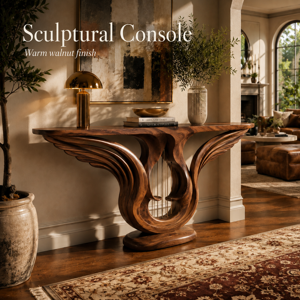 Celine Warm Modern Console Table - Design 502 - product image 02