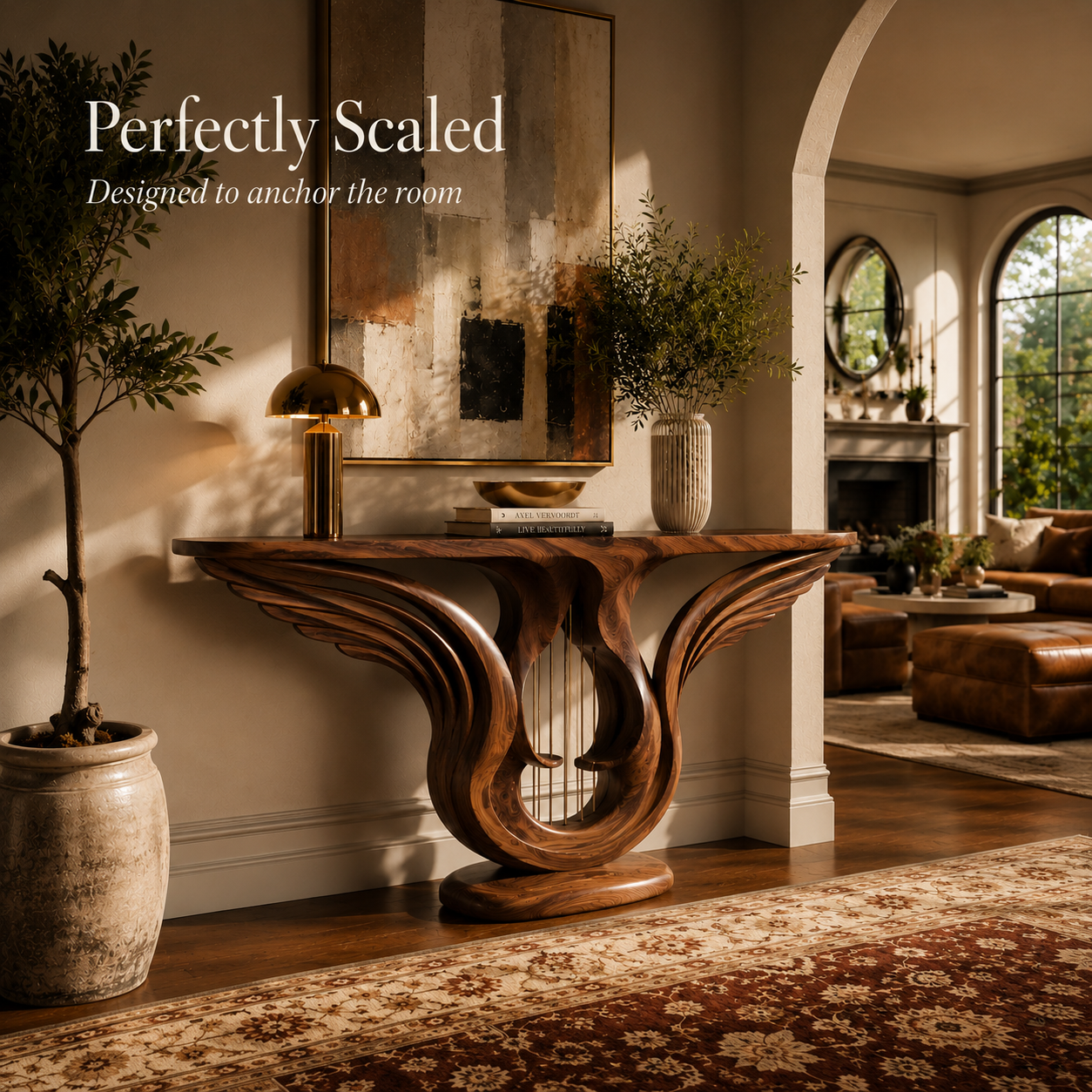 Celine Warm Modern Console Table - Design 502 - product image 04