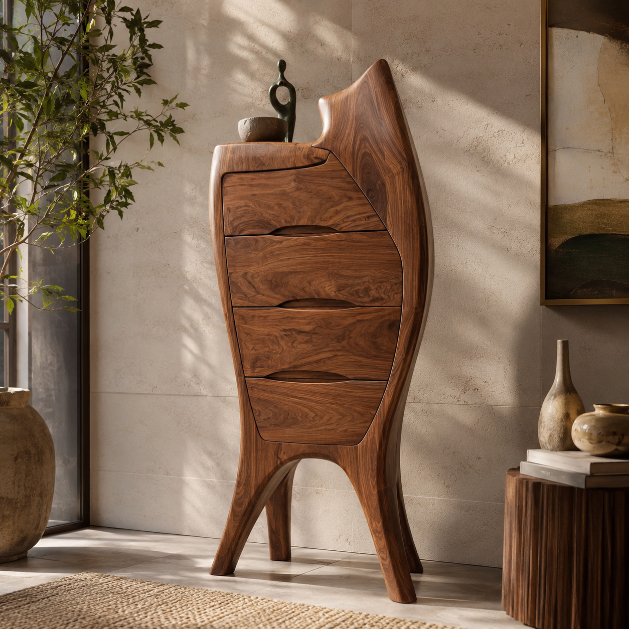 Aurelle Sculptural Console Table - Design 505 - main view