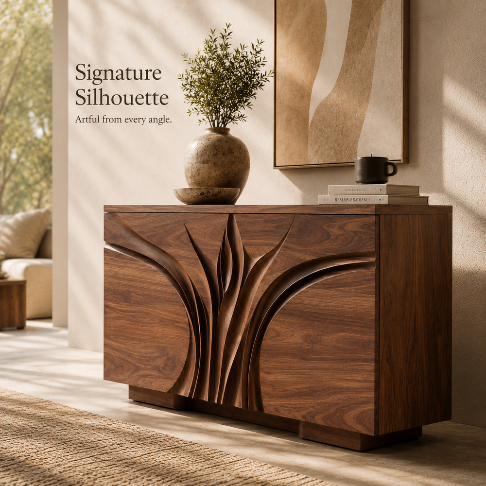 Soren Rounded Wood Console Table - Design 508 - product image 03