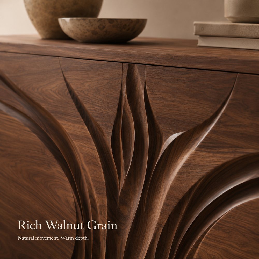 Soren Rounded Wood Console Table - Design 508 - product image 04