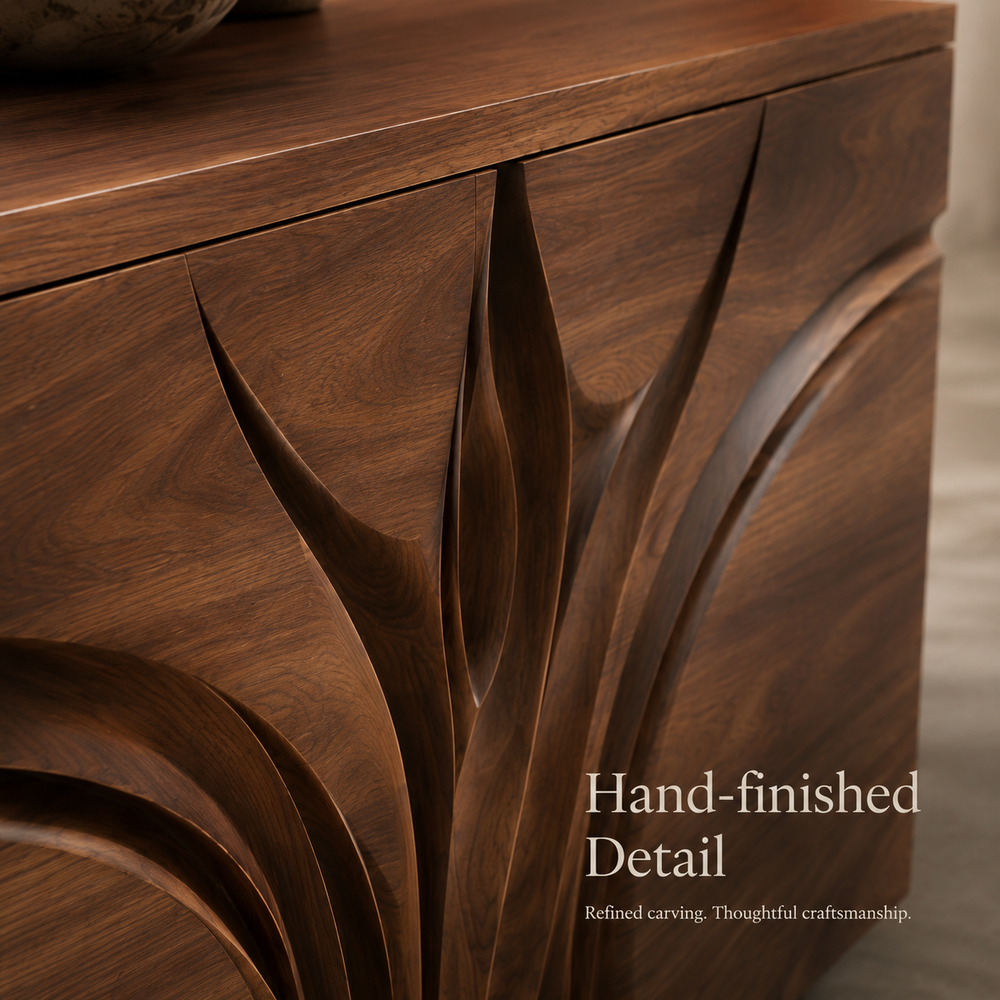 Soren Rounded Wood Console Table - Design 508 - product image 05