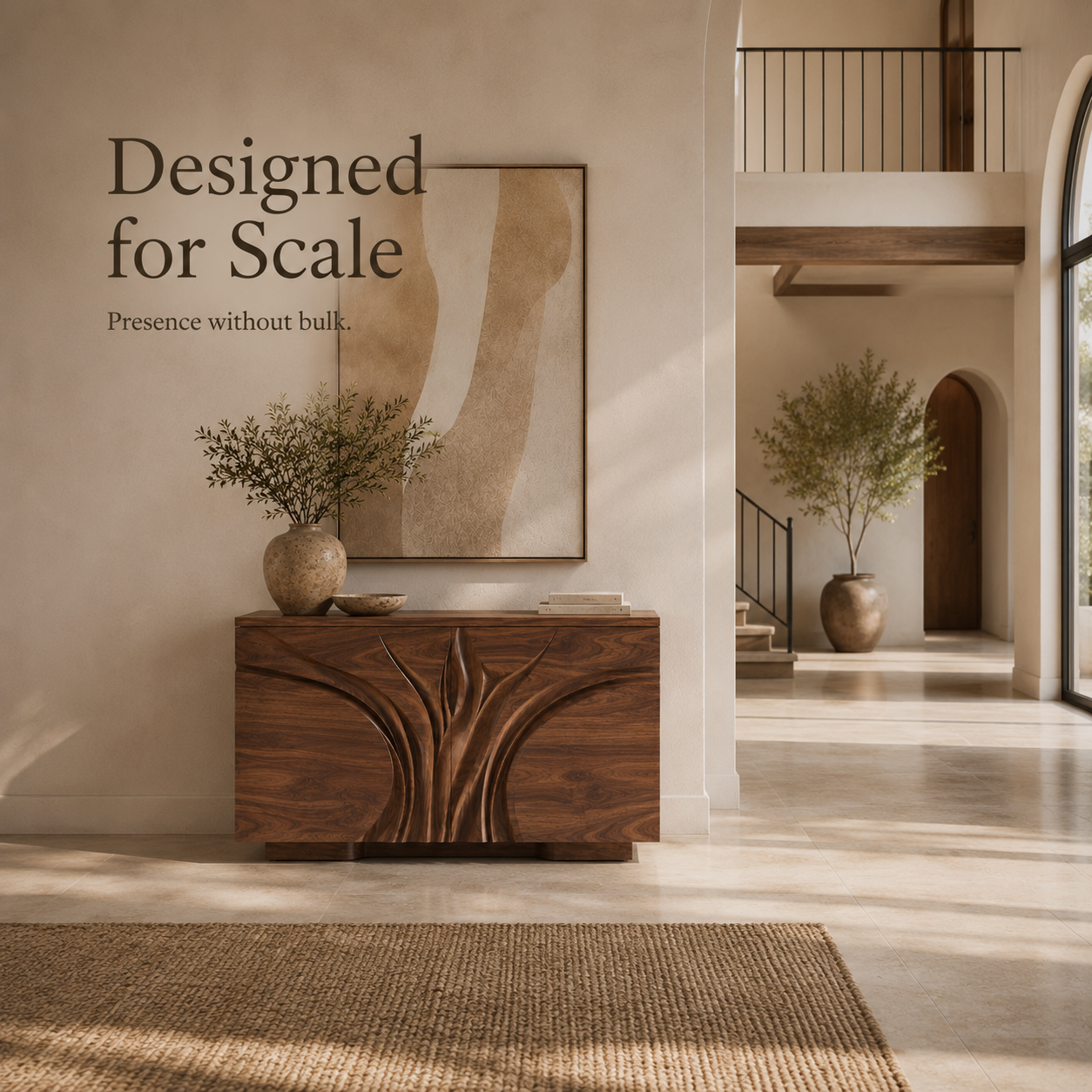 Soren Rounded Wood Console Table - Design 508 - product image 08
