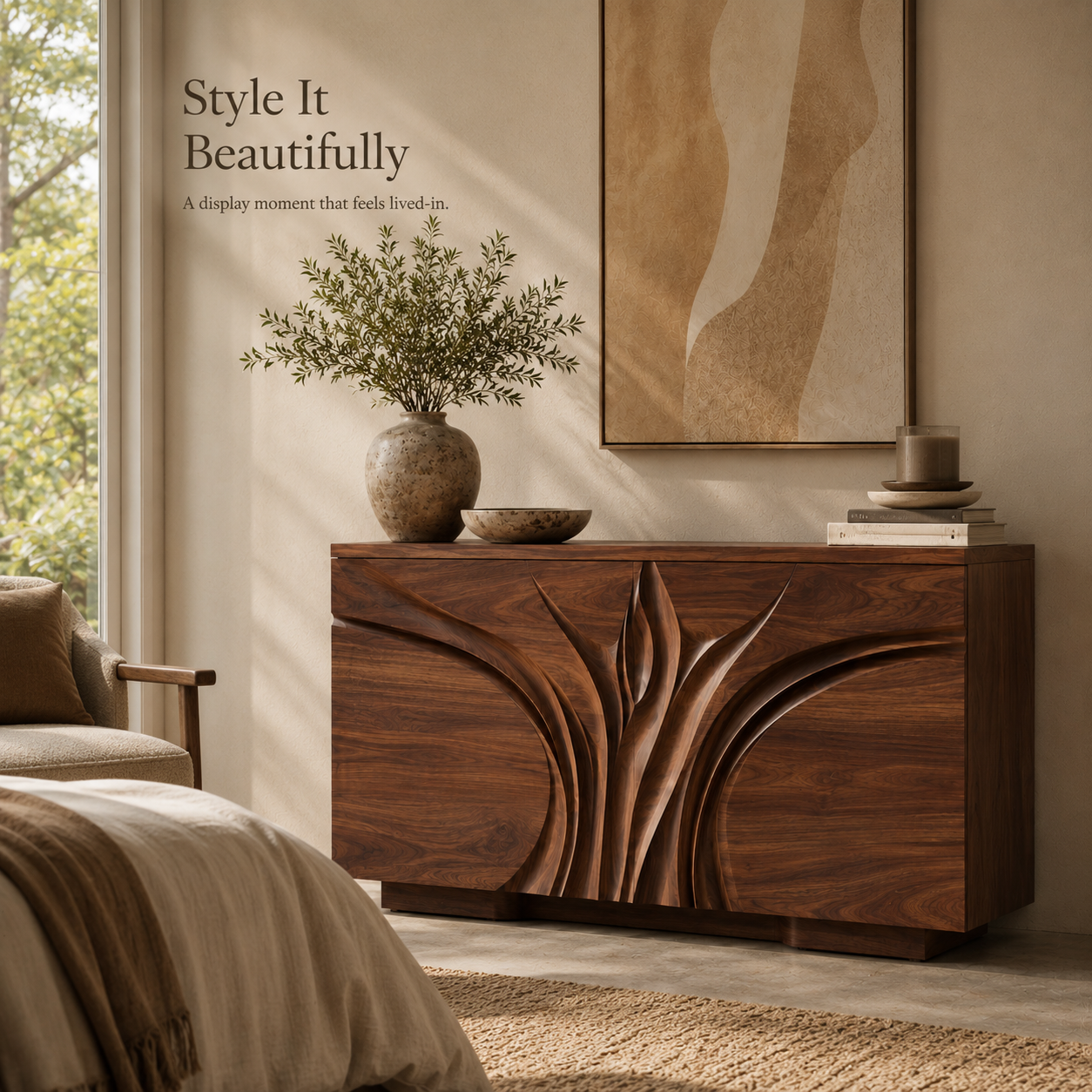 Soren Rounded Wood Console Table - Design 508 - product image 10