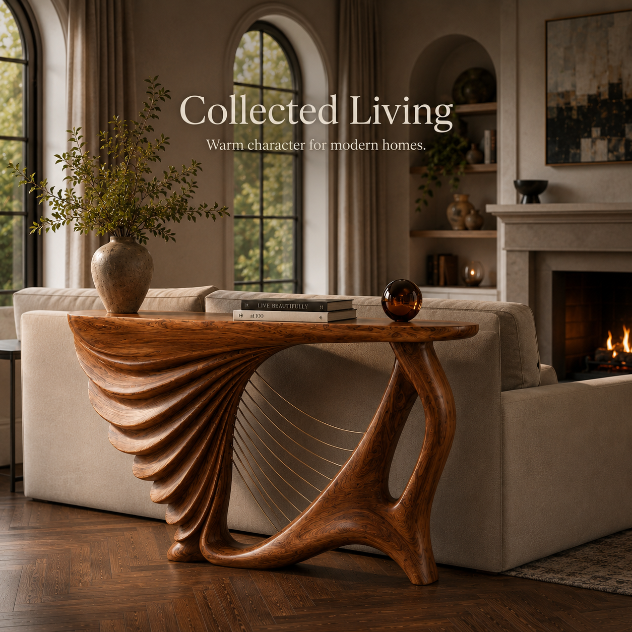 Veyra Soft Curve Console Table - Design 510 - product image 09
