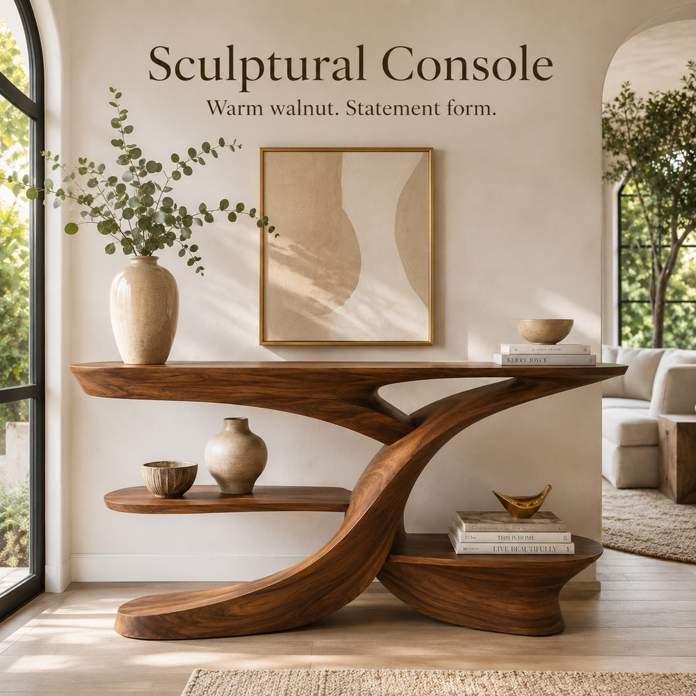 Liora Warm Walnut Console Table - Design 512 - product image 02