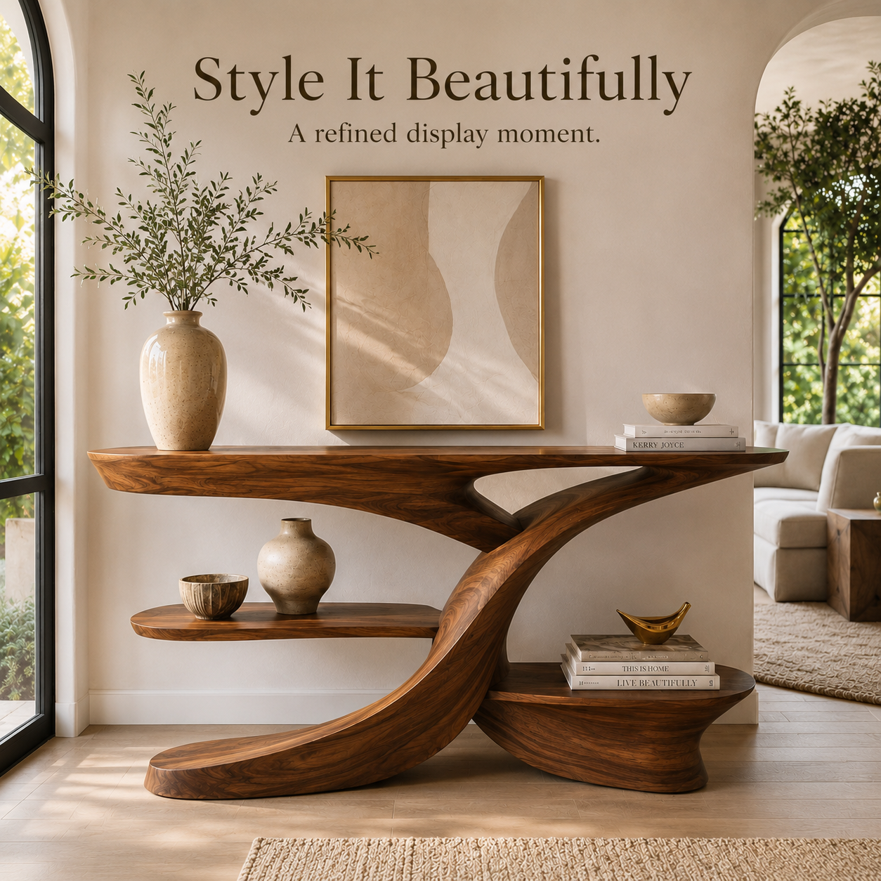 Liora Warm Walnut Console Table - Design 512 - product image 04
