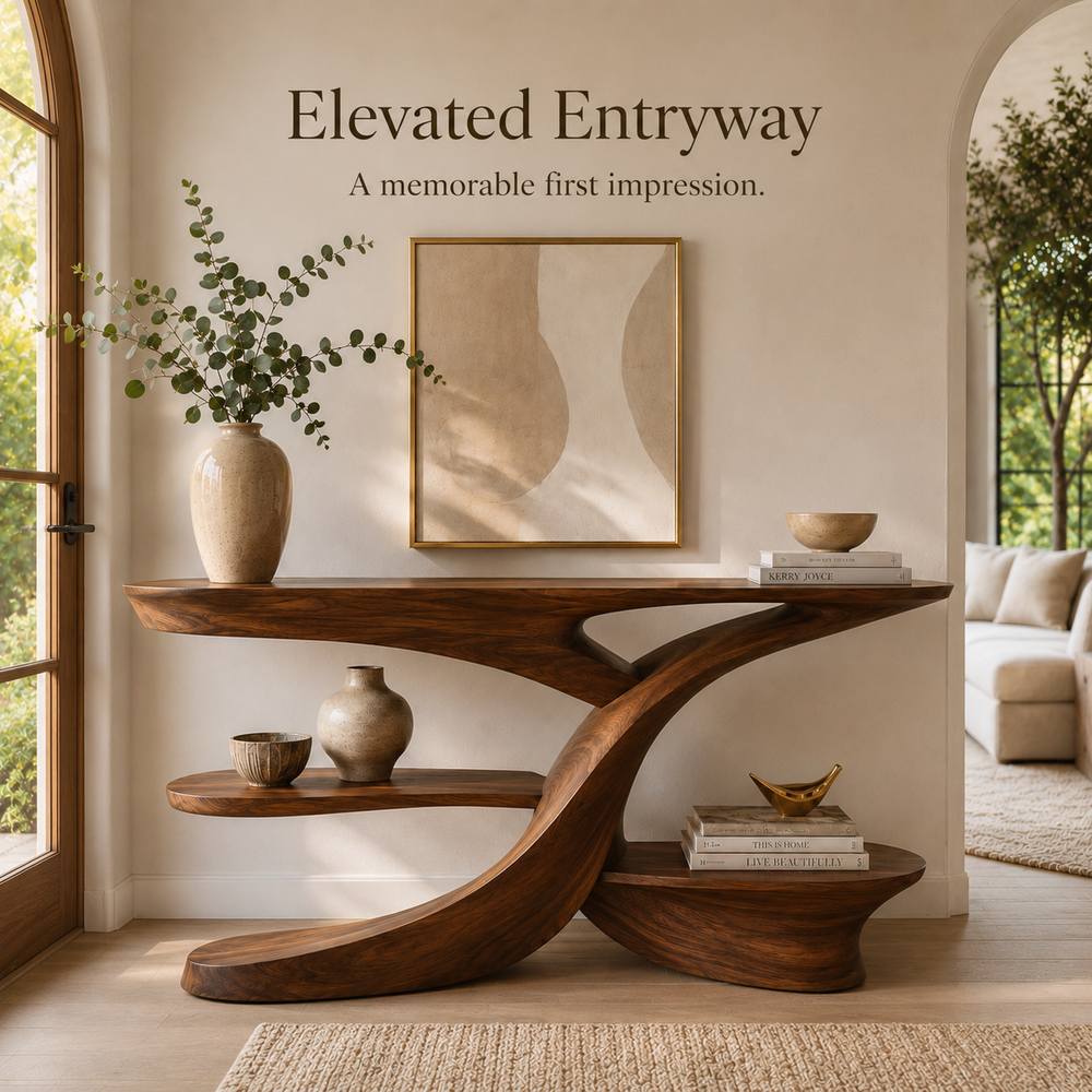 Liora Warm Walnut Console Table - Design 512 - product image 06