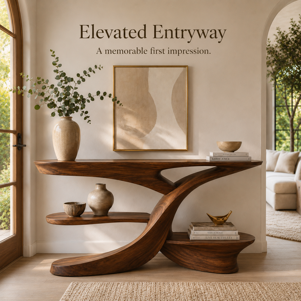 Liora Warm Walnut Console Table - Design 512 - product image 06