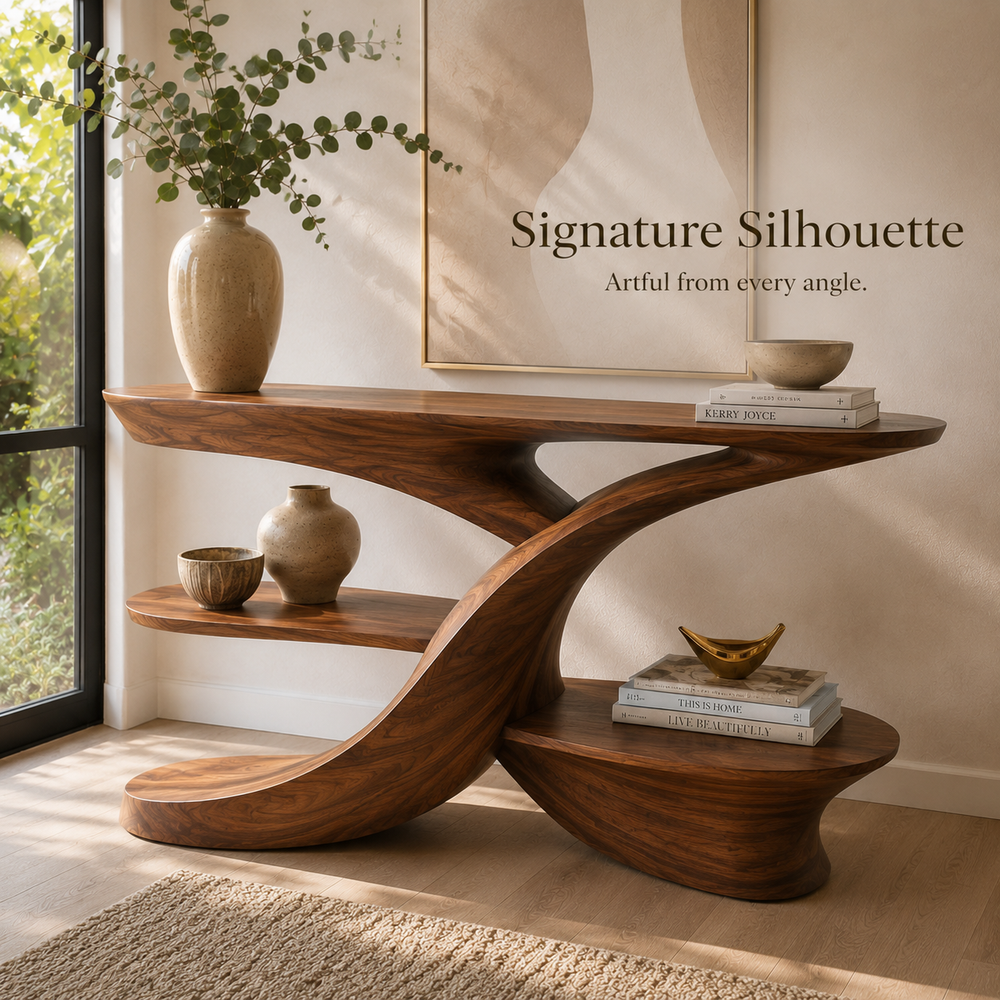 Liora Warm Walnut Console Table - Design 512 - product image 08