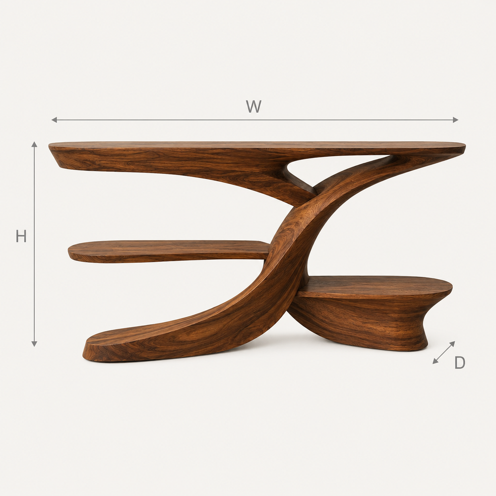 Liora Warm Walnut Console Table - Design 512 - product image 09