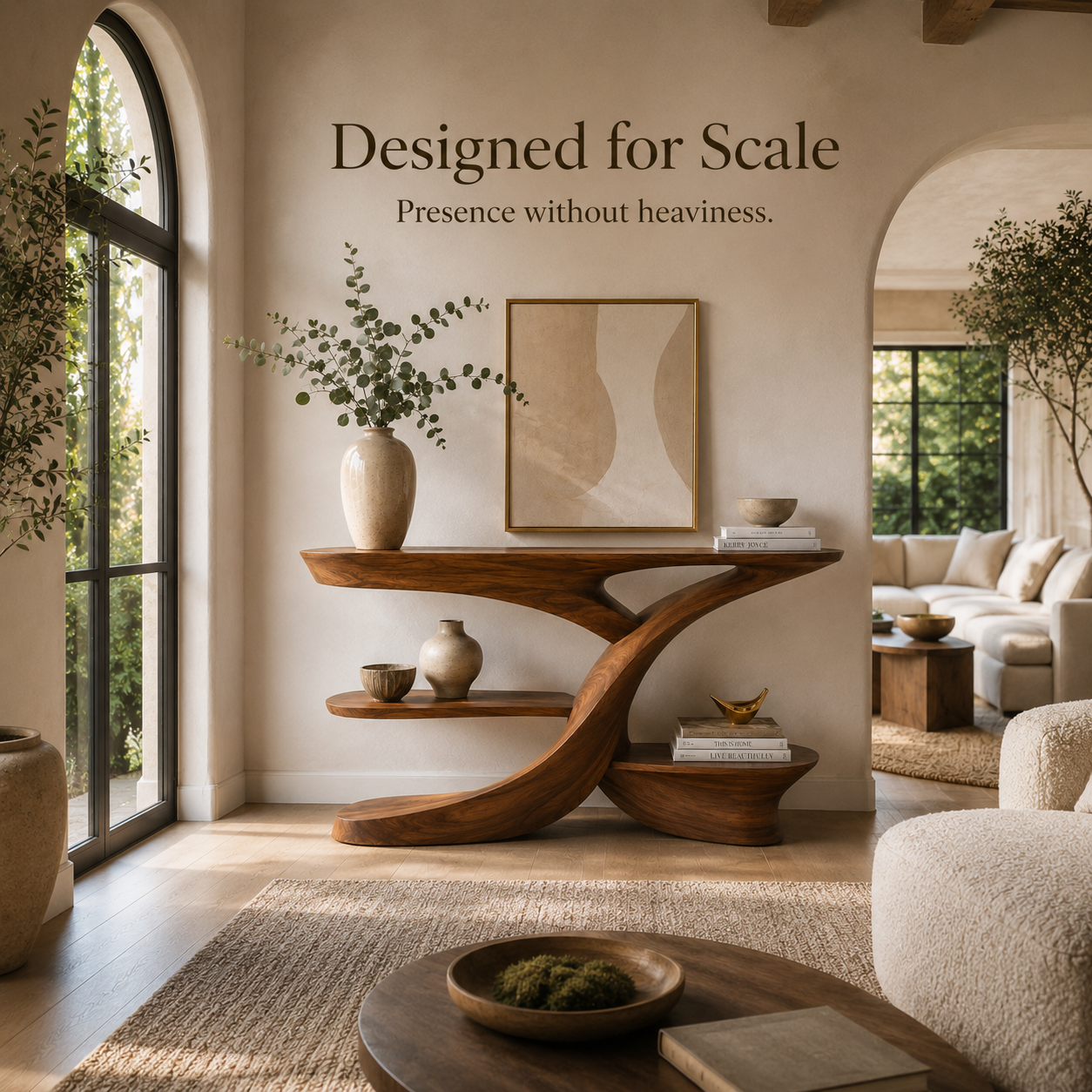 Liora Warm Walnut Console Table - Design 512 - product image 11